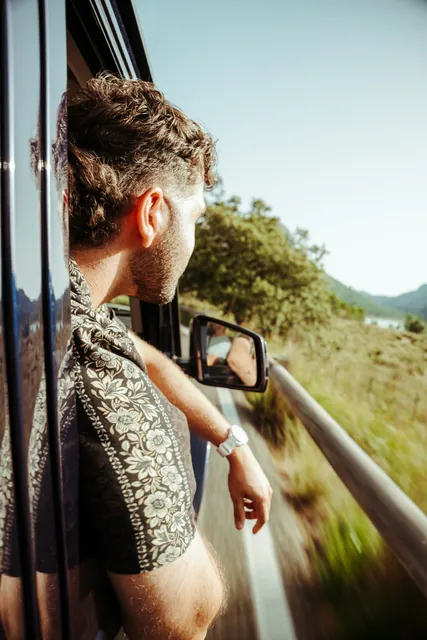 View from a moving off-roader on Mallorca